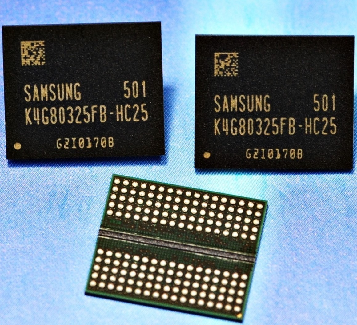 Pictue of the memory chips from the graphics card